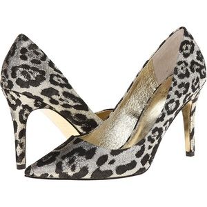 Adriana Papell leopard heels
